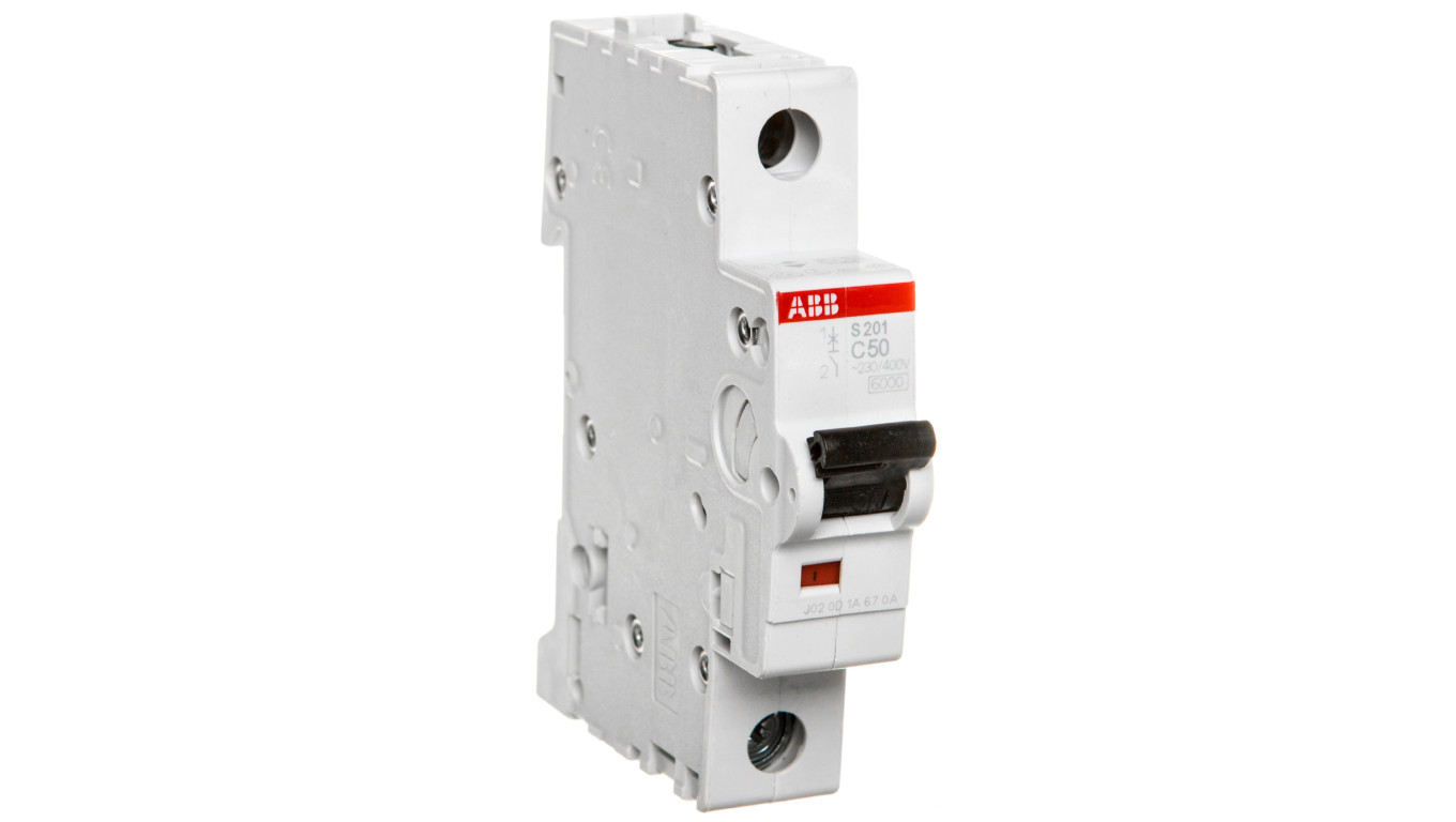 Wyłącznik nadprądowy 1P C 50A 6kA AC S201-C50 2CDS251001R0504