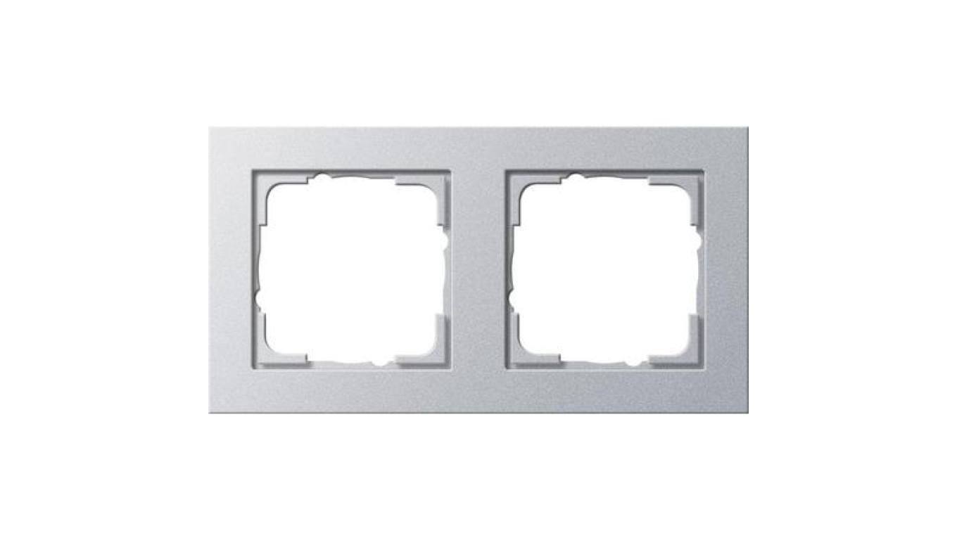 Gira Ramka podwójna Gira E2 kolor aluminiowy