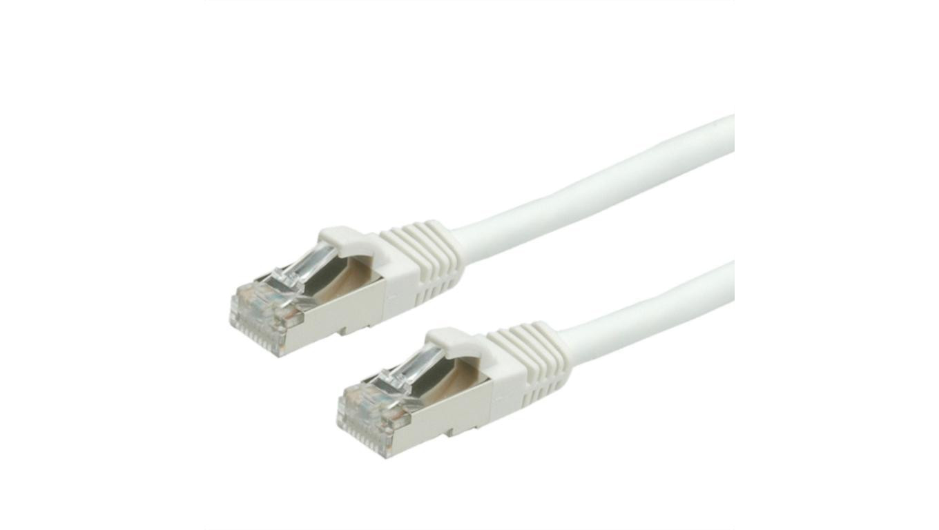 VALUE Patchkabel Cat.6 (Class E) S/FTP (PiMF), LS0H, wit, 7 m
