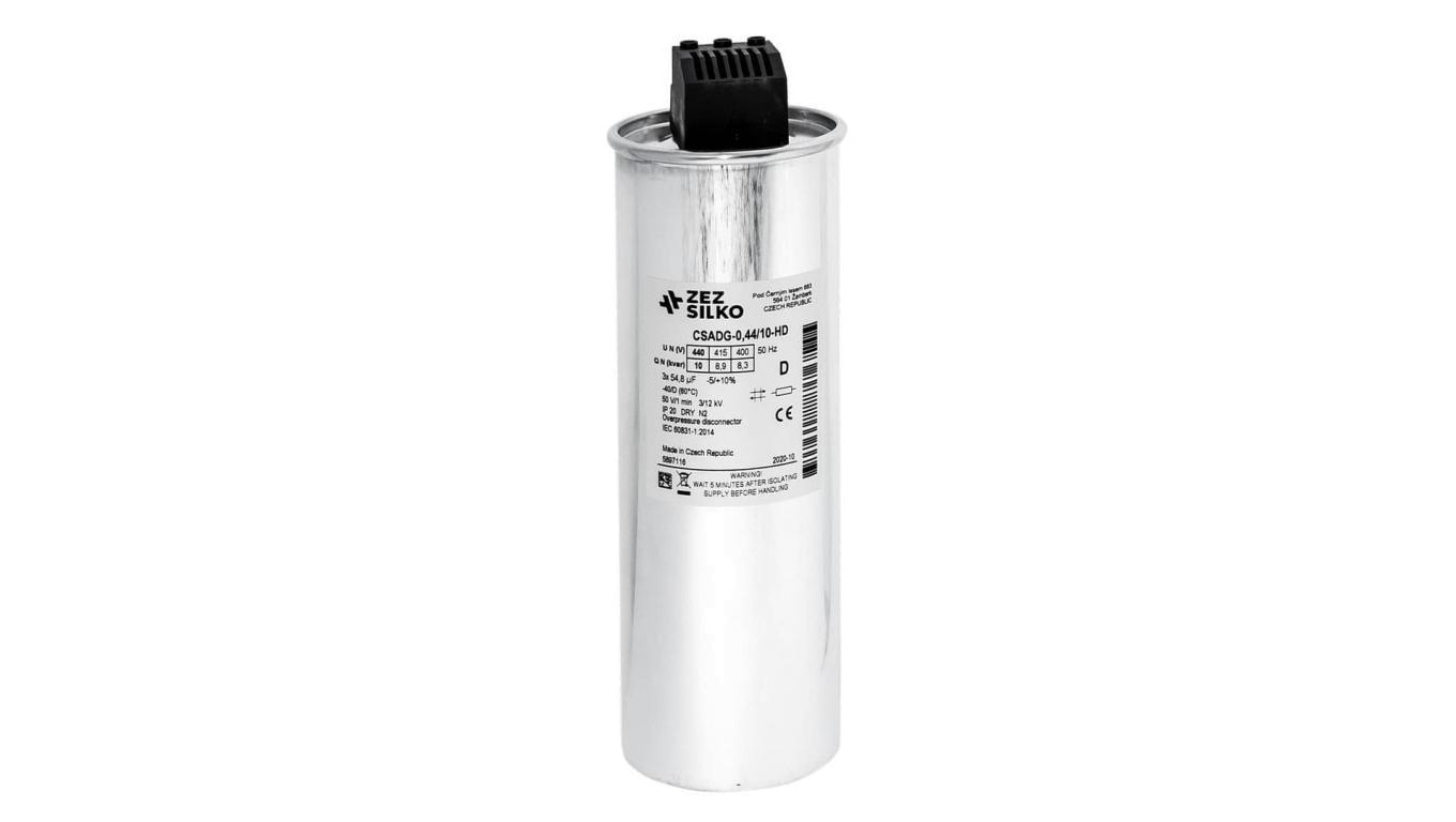 Kondensator 10kvar 440V Cn=3x54.8µF In=3x13,1A