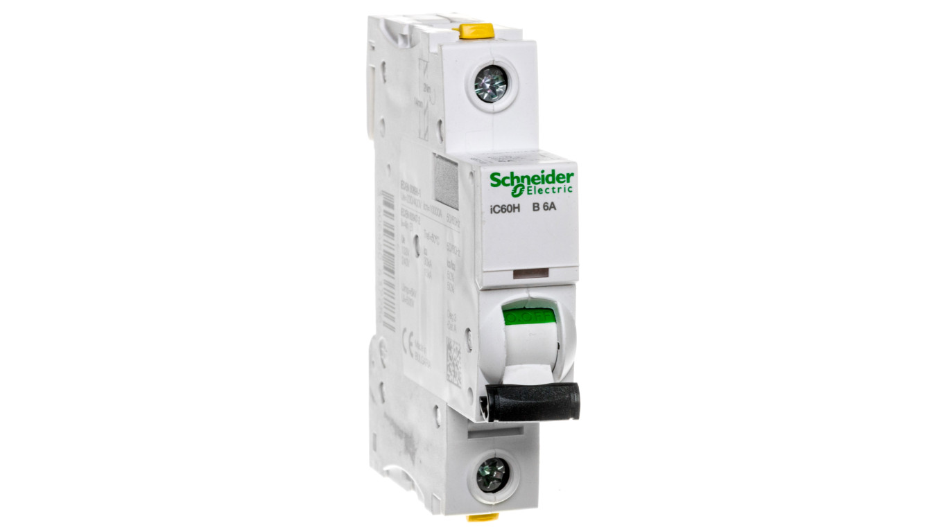 Wyłącznik nadprądowy 1P B 6A 10kA AC iC60H-B6 A9F06106