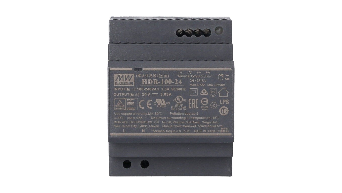 Zasilacz na szynę DIN MeanWell 24V 100W HDR