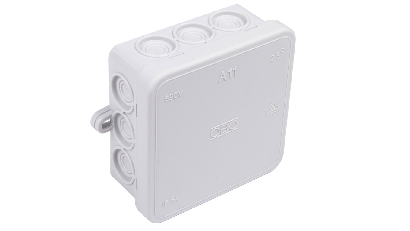 Puszka n/t odgałęźna 85x85x40 IP55 A 11 jasnoszara 2000342 /10szt./