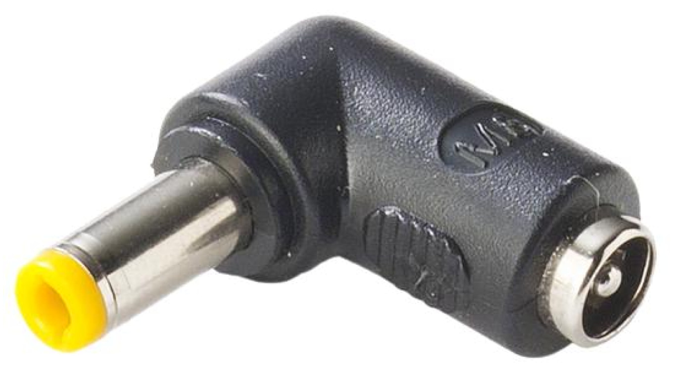 RED-2155/2555L Redukcja 2.1x5.5 Jack to 2.5x5.5 Plug (L) 90