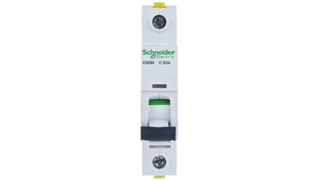 Wyłącznik nadprądowy 1P C 63A 6kA AC iC60N-C63 A9F04163
