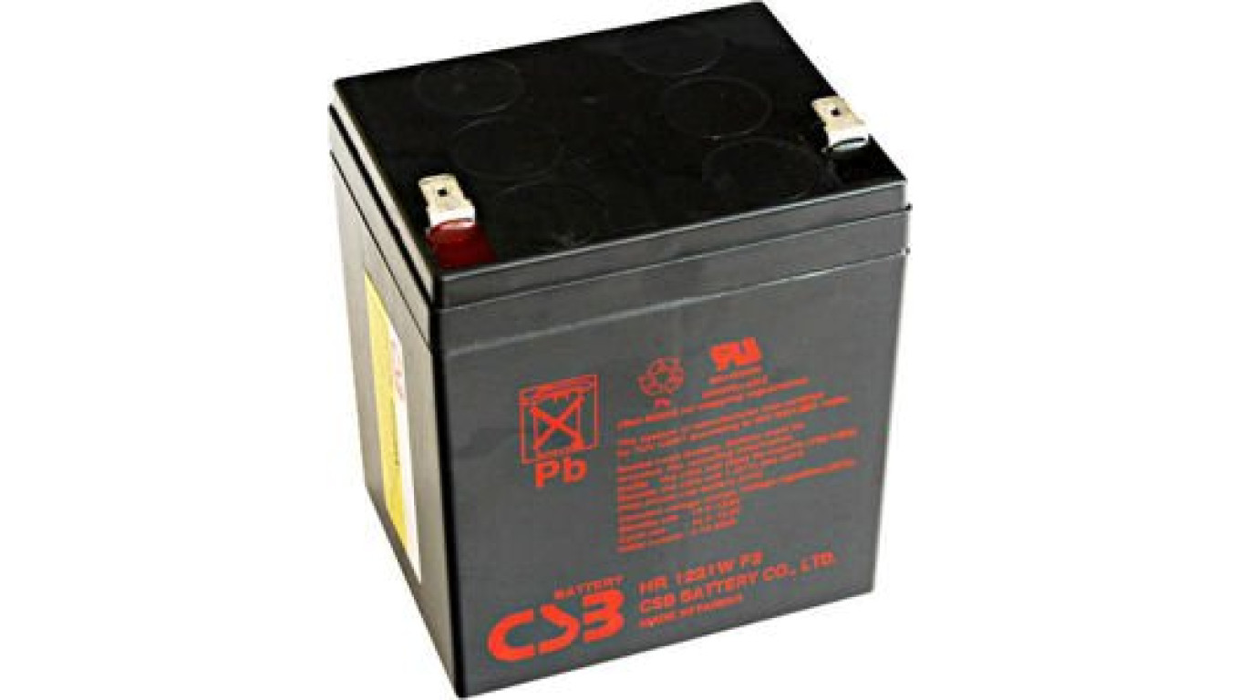 Akumulator AGM bezobsługowy CSB 12V 5,3Ah HR1221W F2