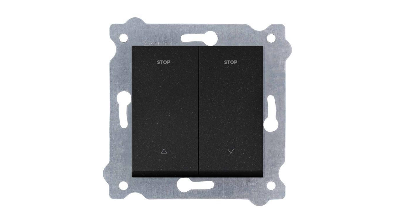 Łącznik roletowy 10A 250V Czarny Metalik 217/14E EXEN