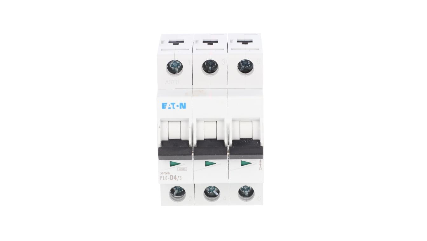 Wyłącznik nadprądowy 3P D 4A 6kA AC PL6-D4/3 286609