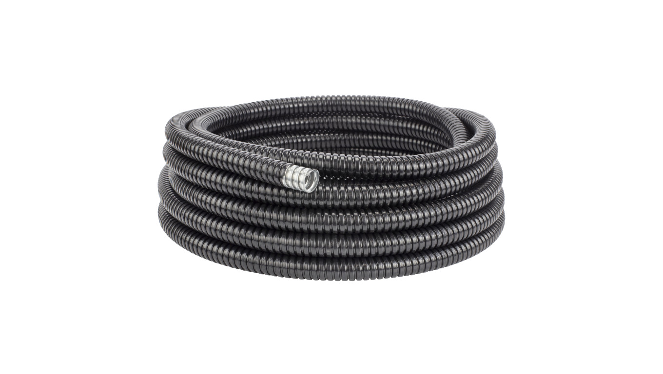 Rura karbowana motoryzacyjna cała RKLGF/PE 10/7mm giętka peszel samochodowy PE UV czarna 50m