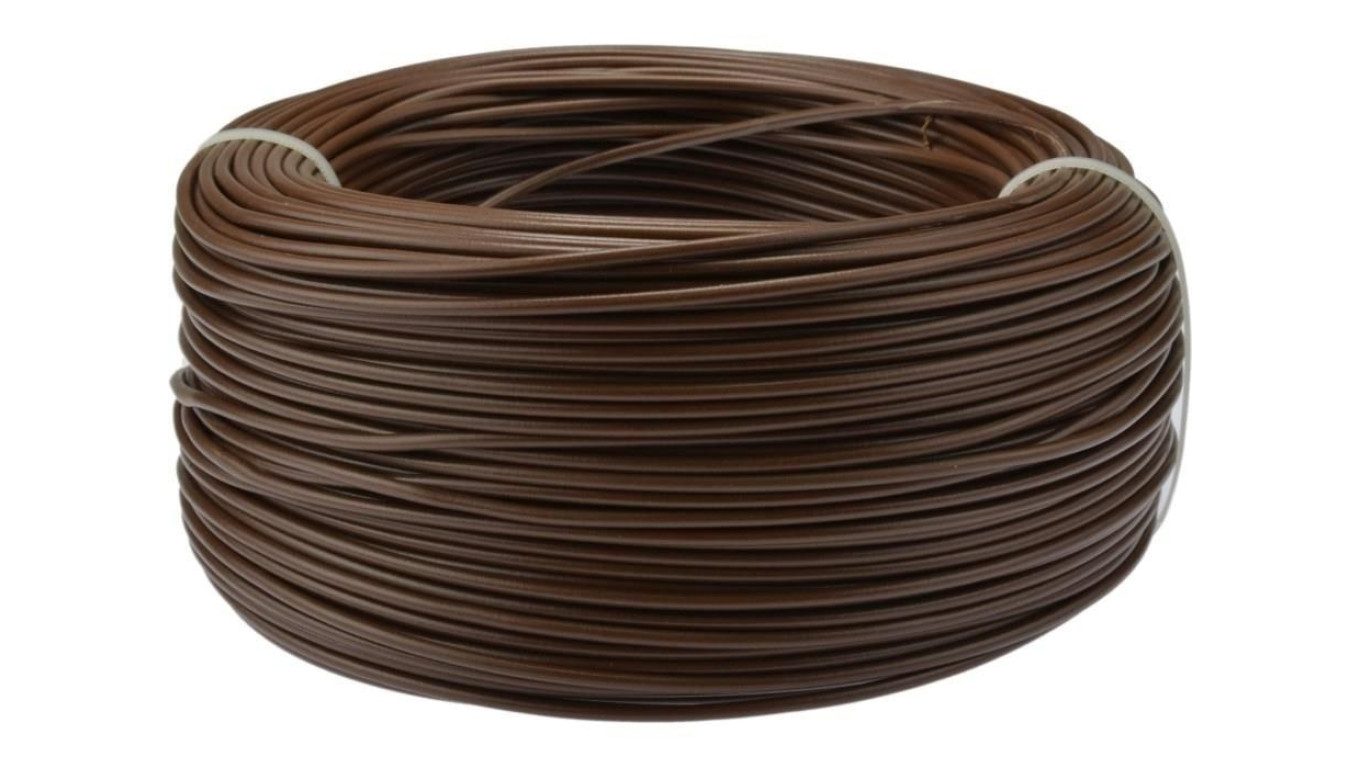 Przewód instalacyjny H07V-K / LgY 1,5 750V brązowy linka giętka Elektrokabel 50m