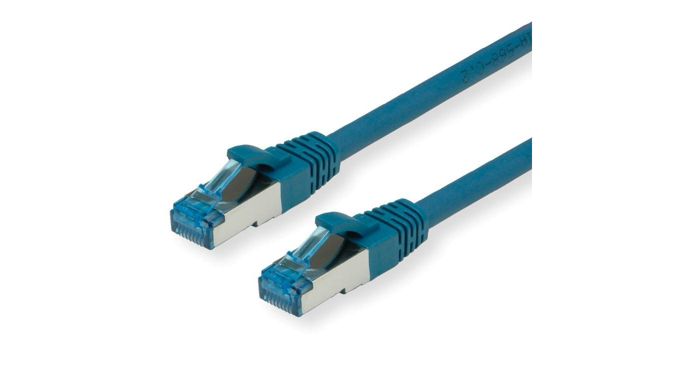 VALUE Kabel krosowy Kat.6A (klasa EA) S/FTP (PiMF), LSOH, niebieski, 7 m
