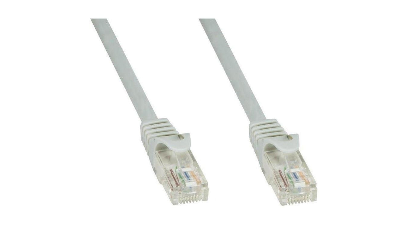 Patch cord Cat6 UTP 0,5m szary CCA