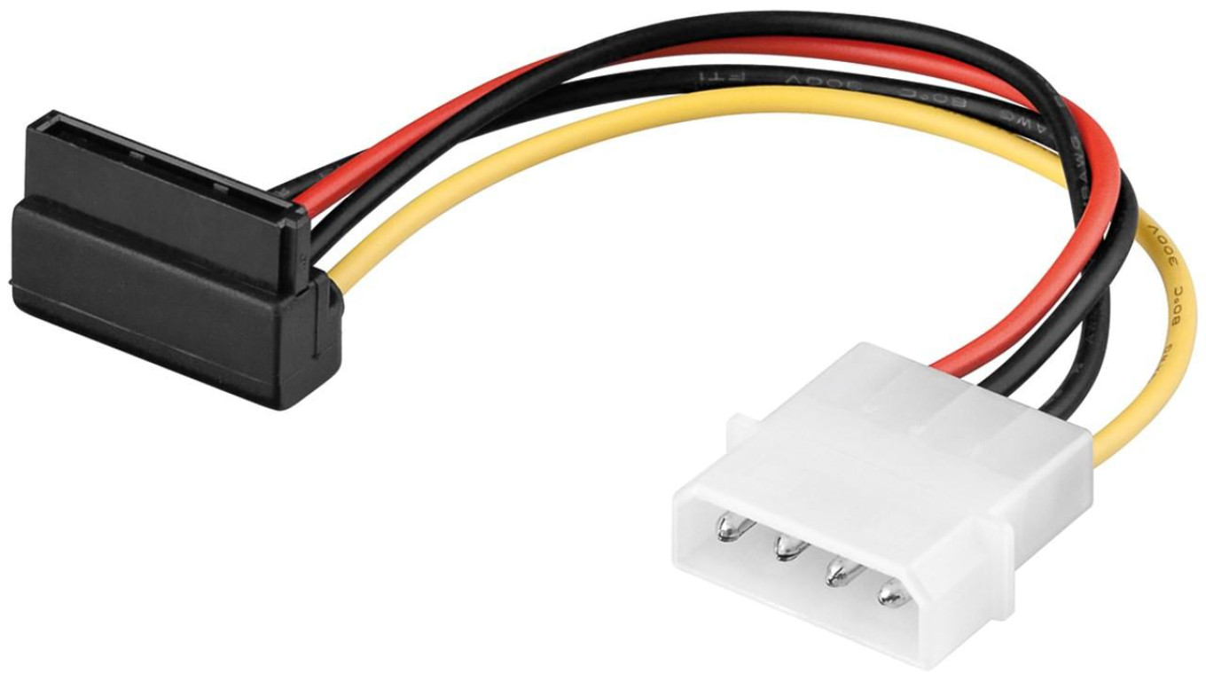 Kabel zasilający typu /adapter zasilający do komputera, wtyk 5,25 na SATA 90 - Długość kabla 0.13 m