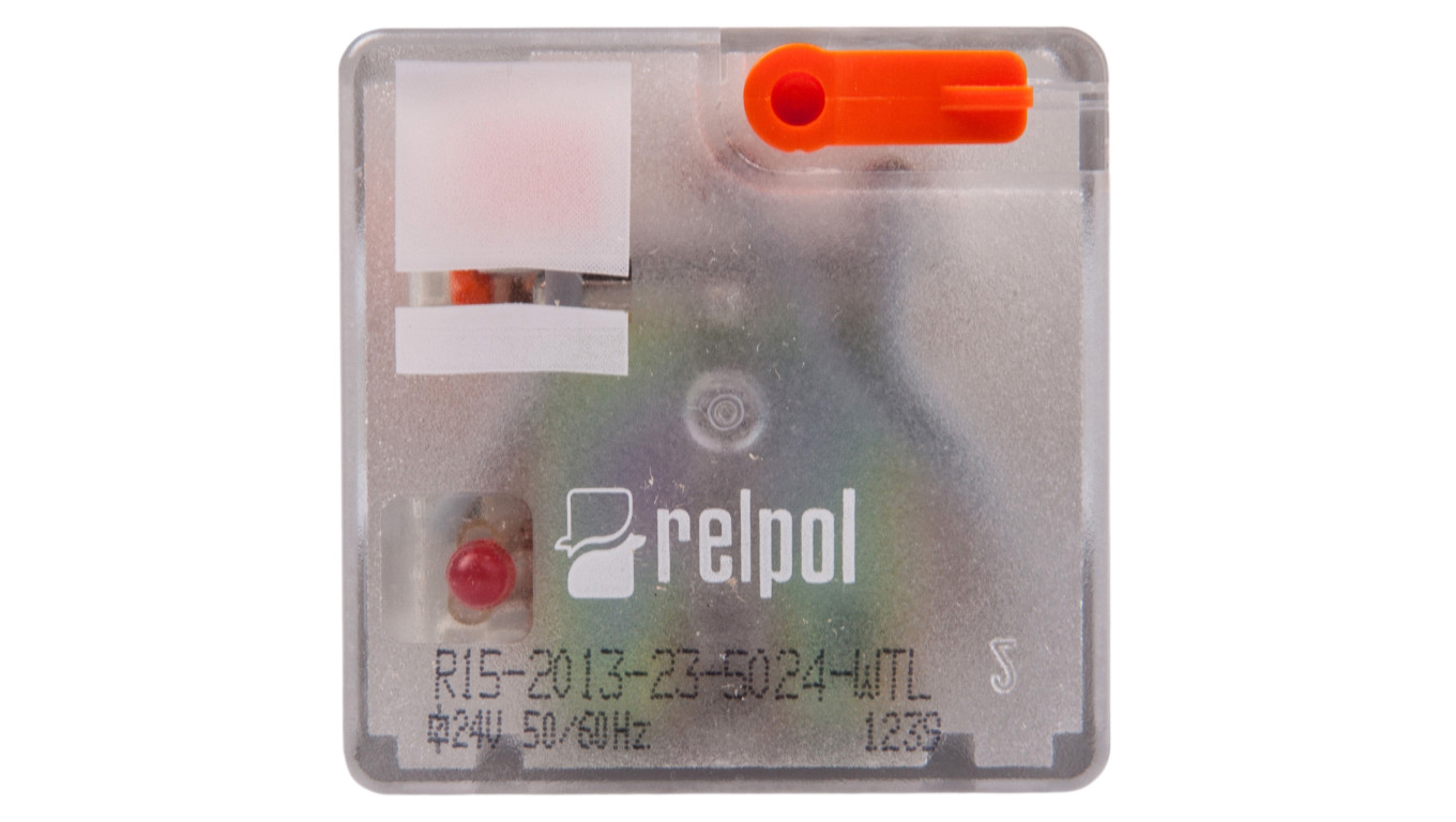 Przekaźnik przemysłowy 3P 10A 24V AC AgNi R15-2013-23-5024-WTL 804645