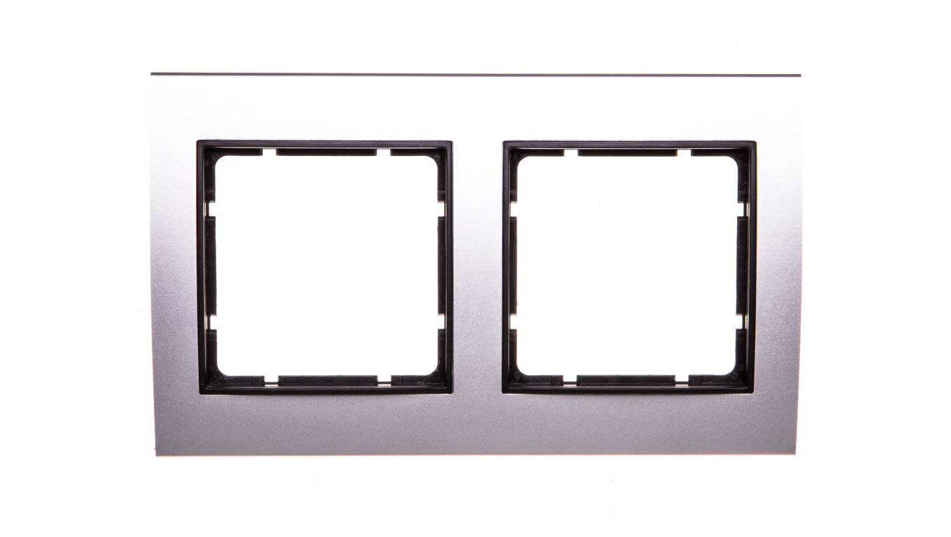 Berker B.3 Ramka aluminium/antracyt podwójna 10123004