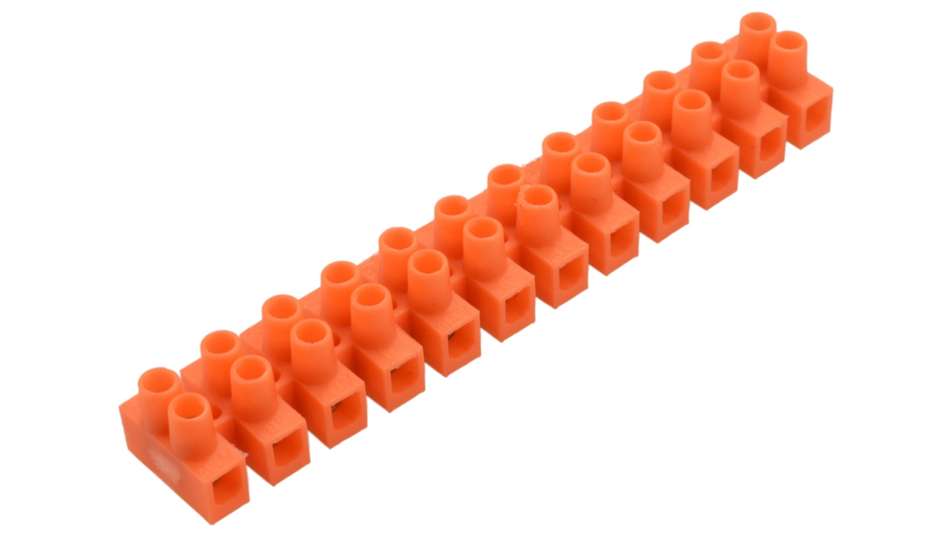 Listwa 12-torowa 2,5mm2 400V pomarańczowa