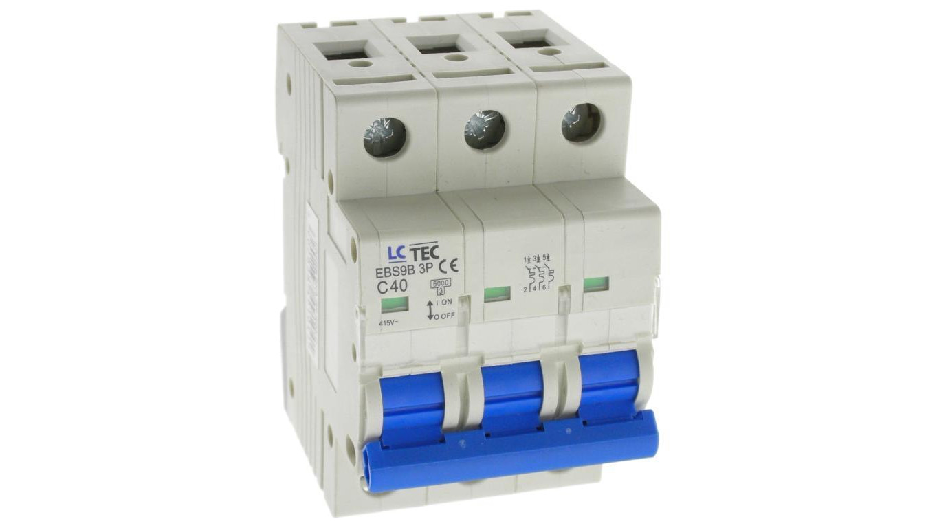 Wyłącznik instalacyjny nadprądowy nadmiarowoprądowy 3P 3M C 40A 6kA 491041 EBS9B
