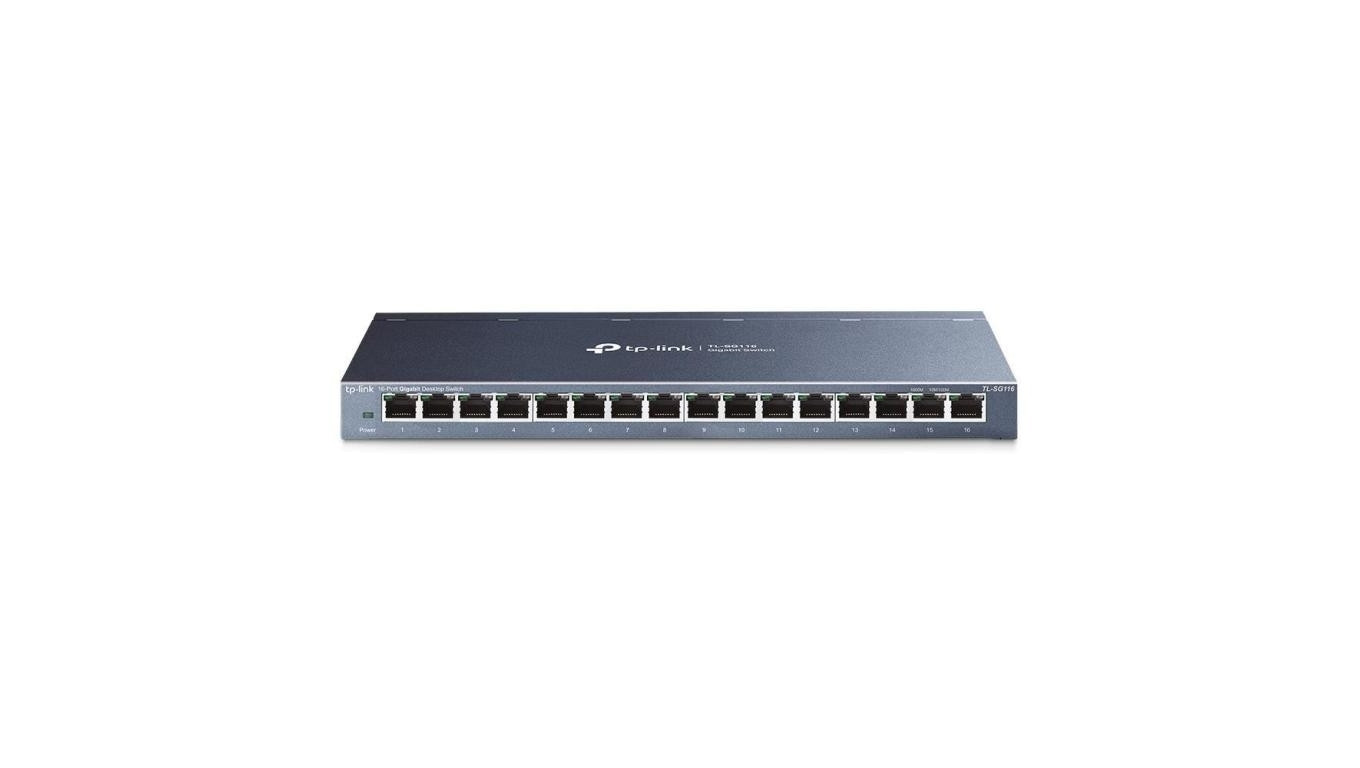 Switch TP-LINK TL-SG116 (16x 10/100/1000Mbps)