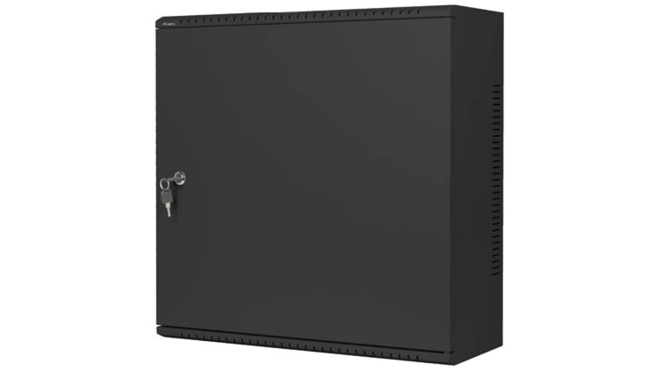 Szafa wisząca RACK 19 6U+3U DIN typu skrzynka uniwersalna 540x200mm czarna CATV LANBERG