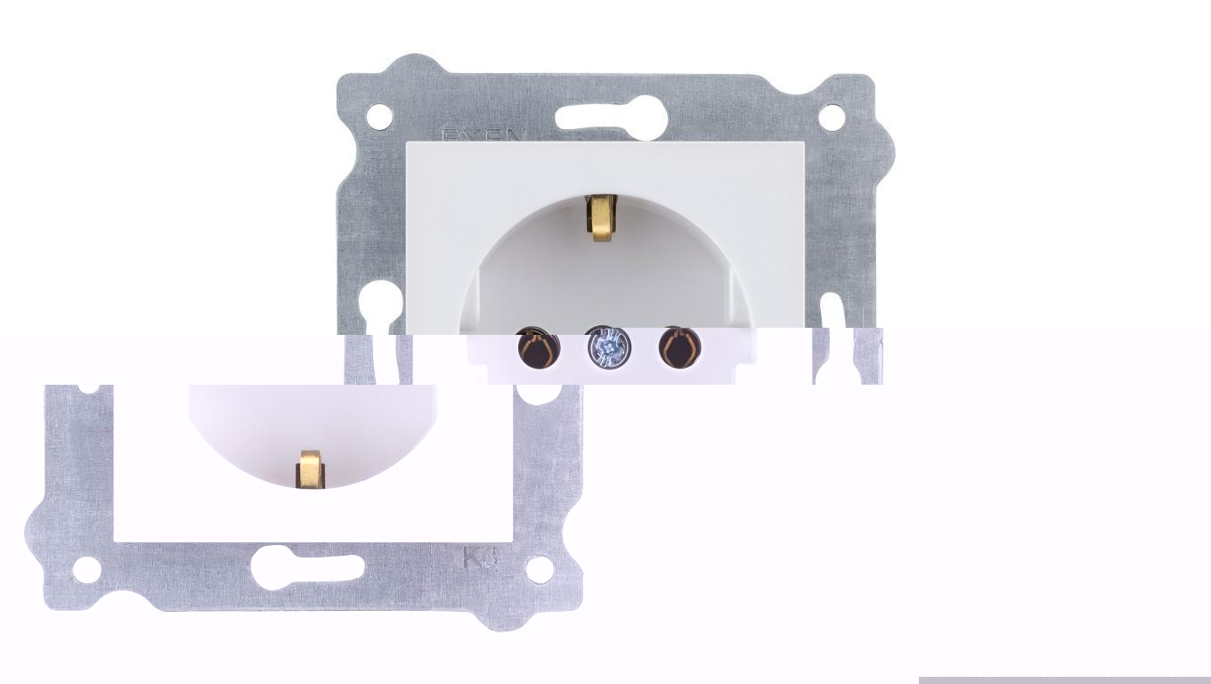 Gniazdo z uziemieniem Schuko 2P+E 250V 16A Biały 237/01 EXEN