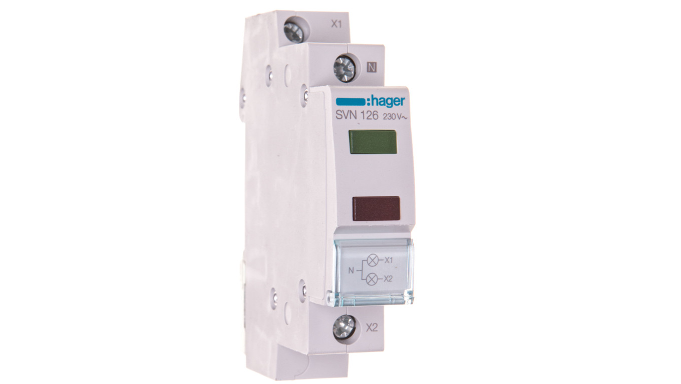 Lampka modułowa zielona/czerwona 230V AC SVN126