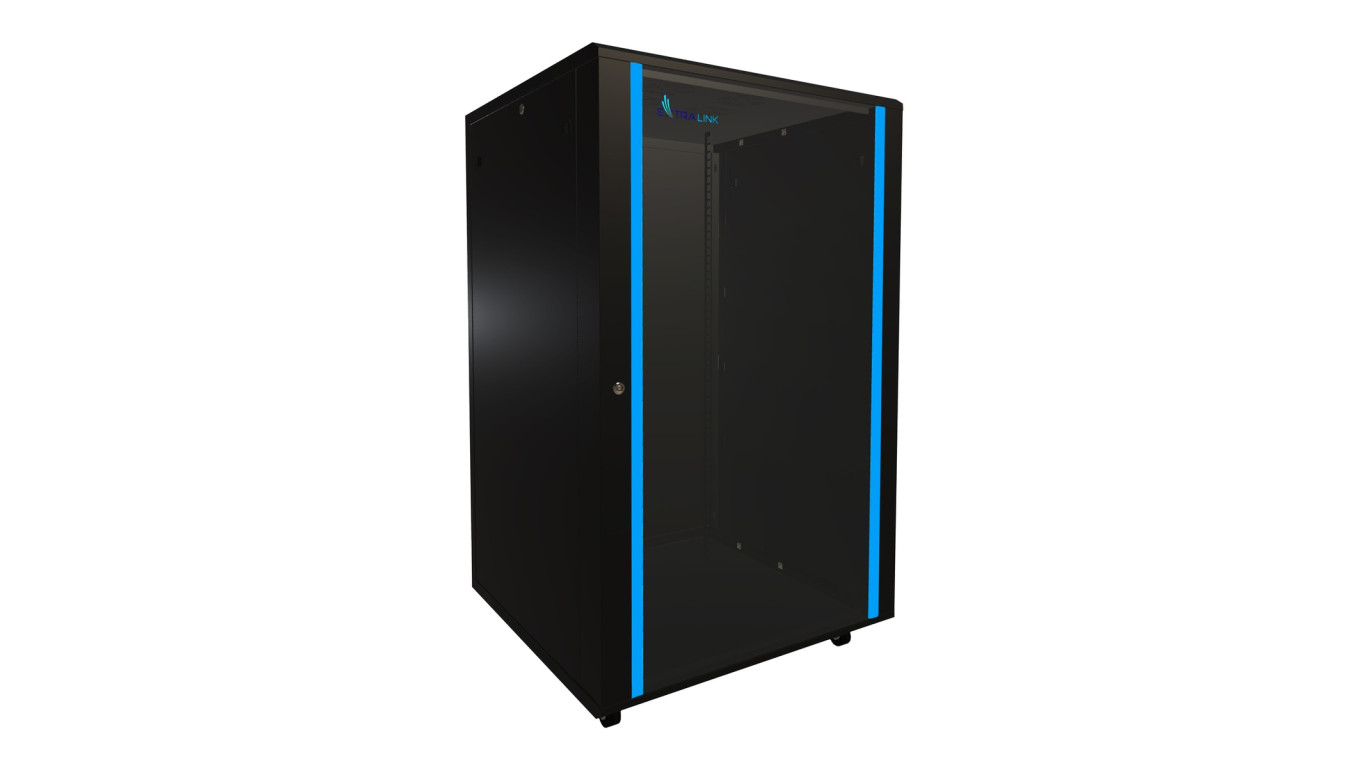 Szafa rack stojąca Extralink 27U 800x800 Czarna