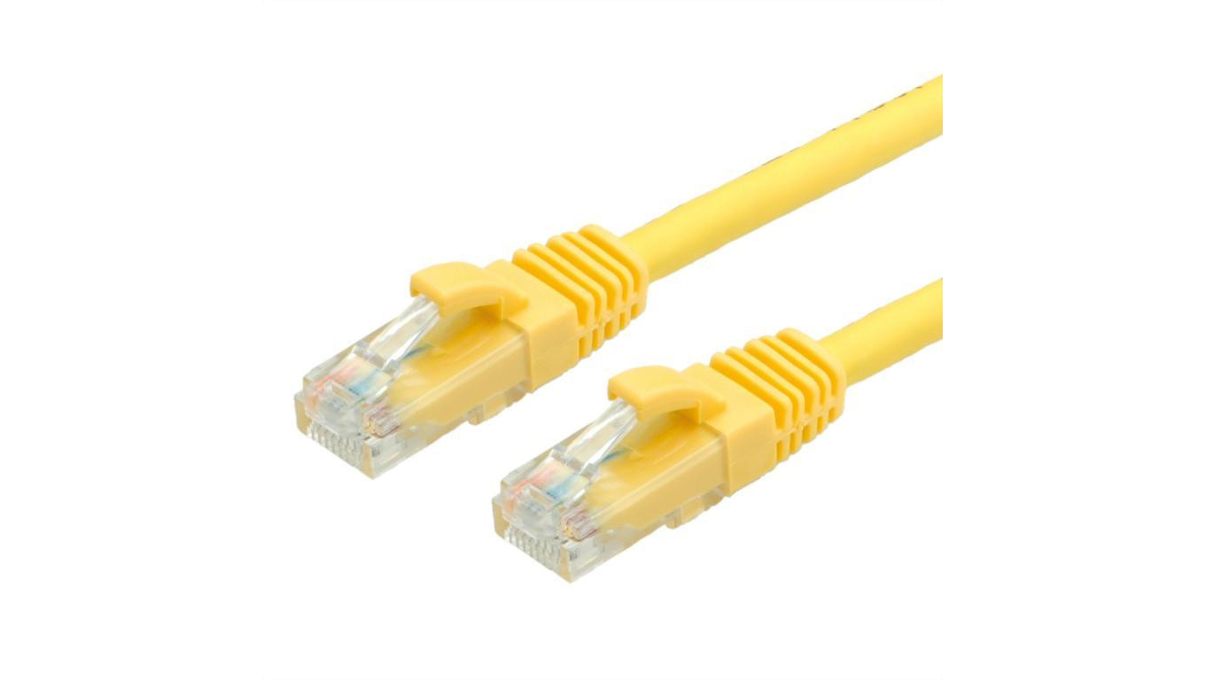 VALUE Kabel krosowy Kat.6A (klasa EA) UTP, żółty, 0,5 m