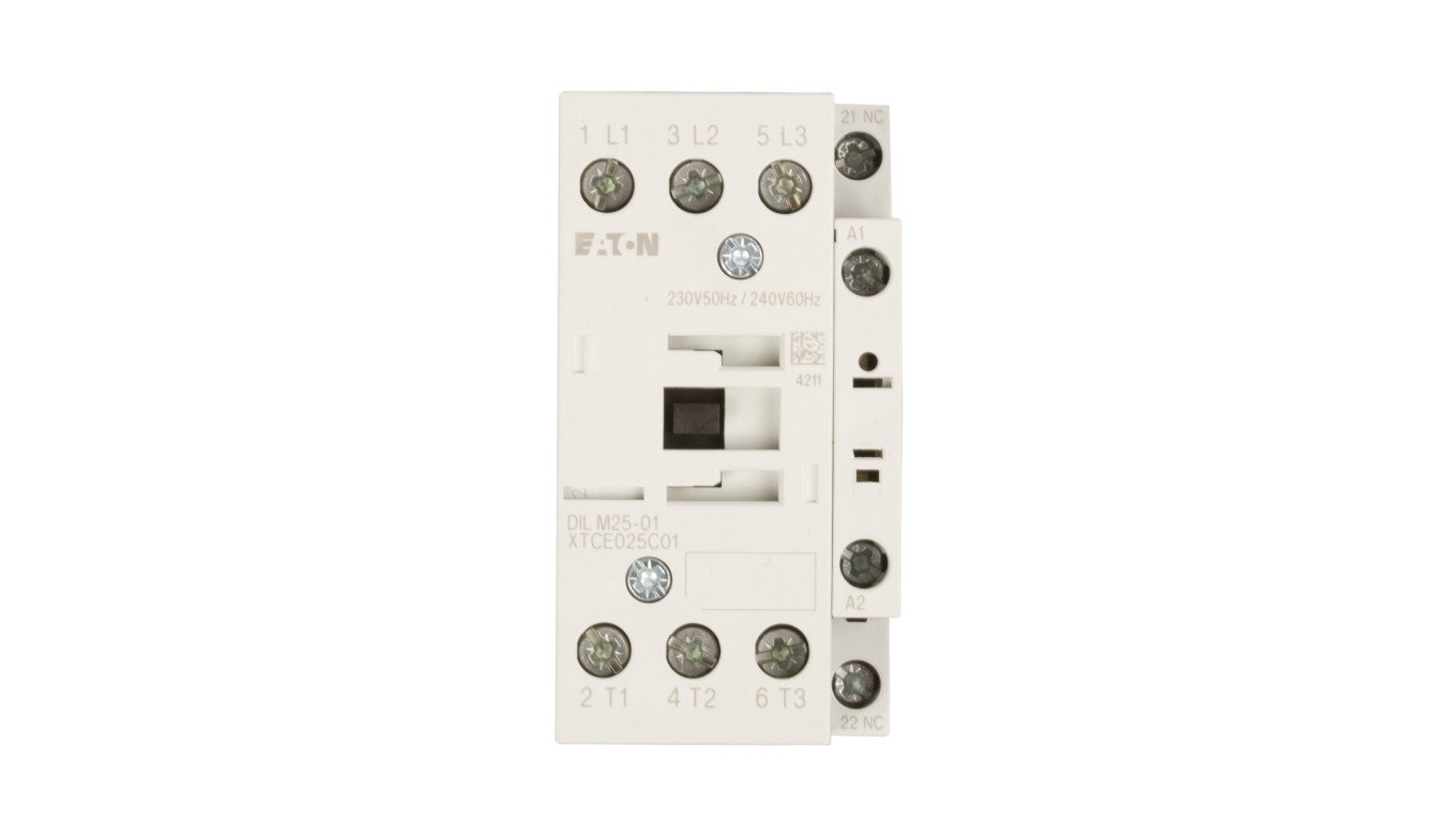 Stycznik mocy 25A 3P 230V AC 0Z 1R DILM25-01(230V50HZ,240V60HZ) 277164