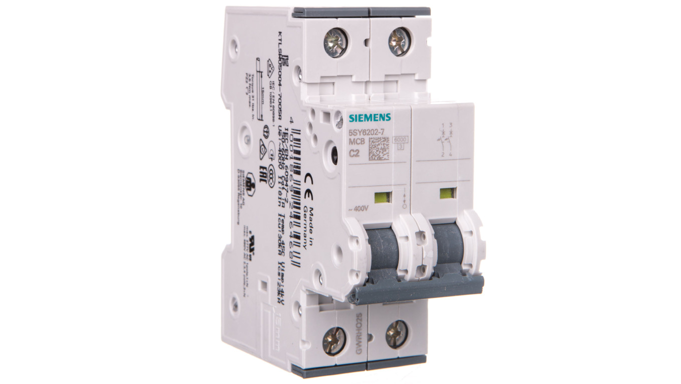 Wyłącznik nadprądowy 2P C 2A 230V 6kA SENTRON 5SY6202-7
