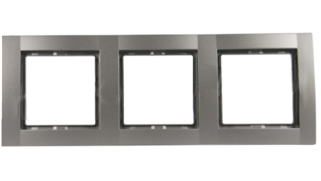 Fiorena Ramka potrójna RAL9006 srebrny aluminiowy 22011819