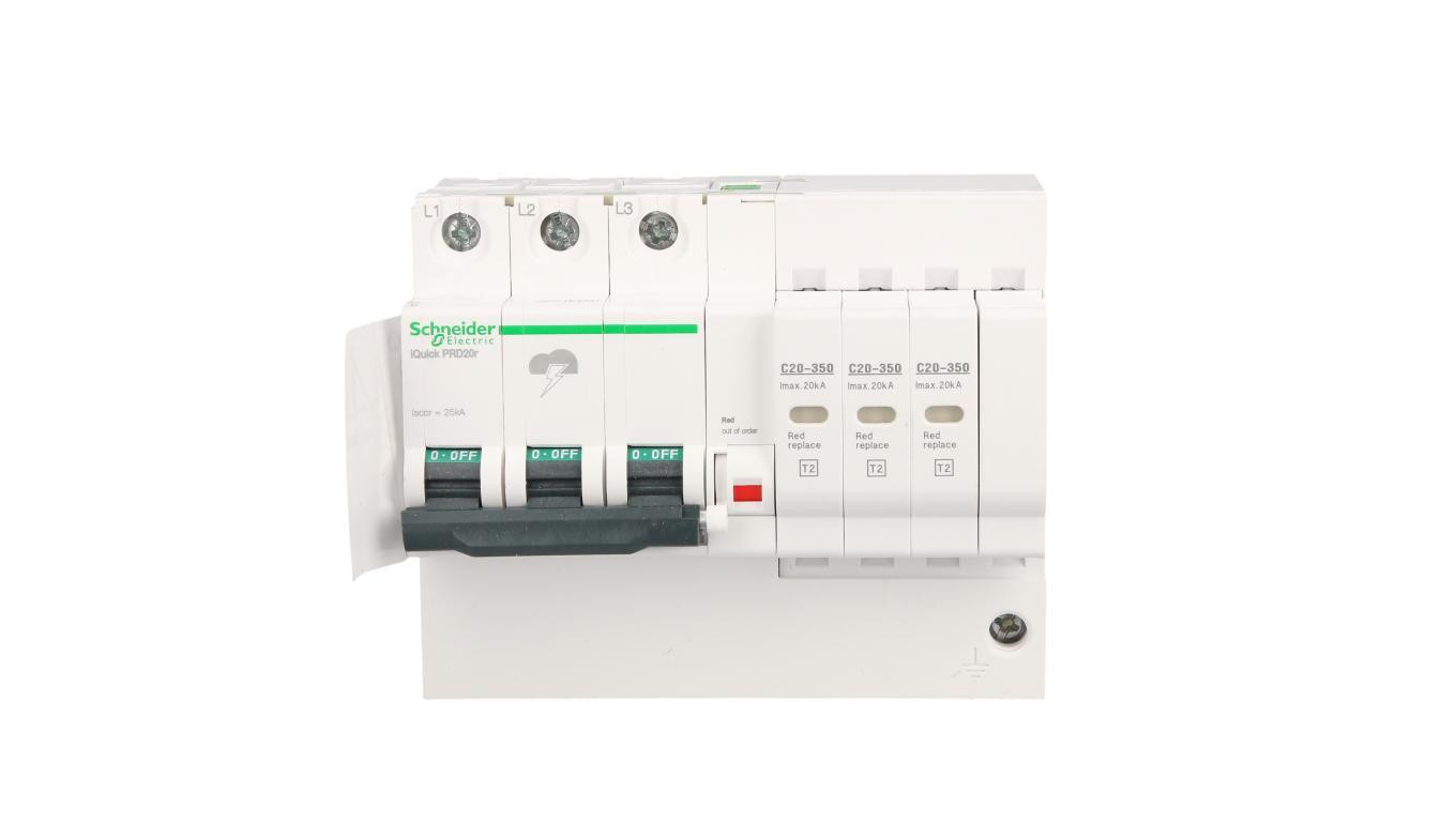 Ogranicznik przepięć Typ T2 3P 20kA 350V IT/TN-C iPRDr A9L16296