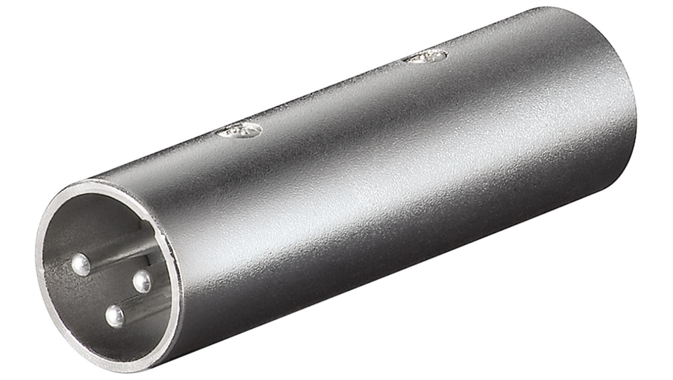 Adapter/złącze XLR, wtyk na wtyk