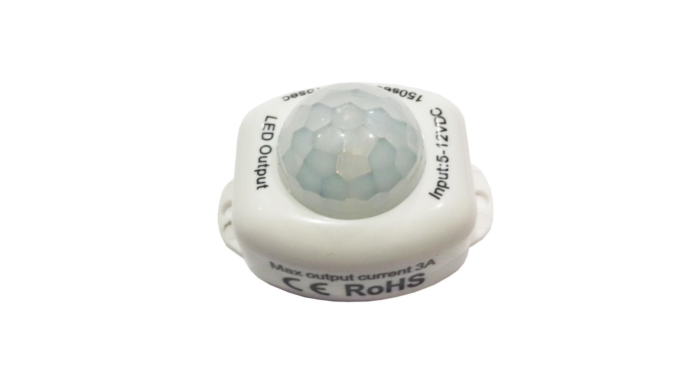 Czujnik ruchu 12V 3A 36W nocny biały PX100W PIR pod łóżko, szafki