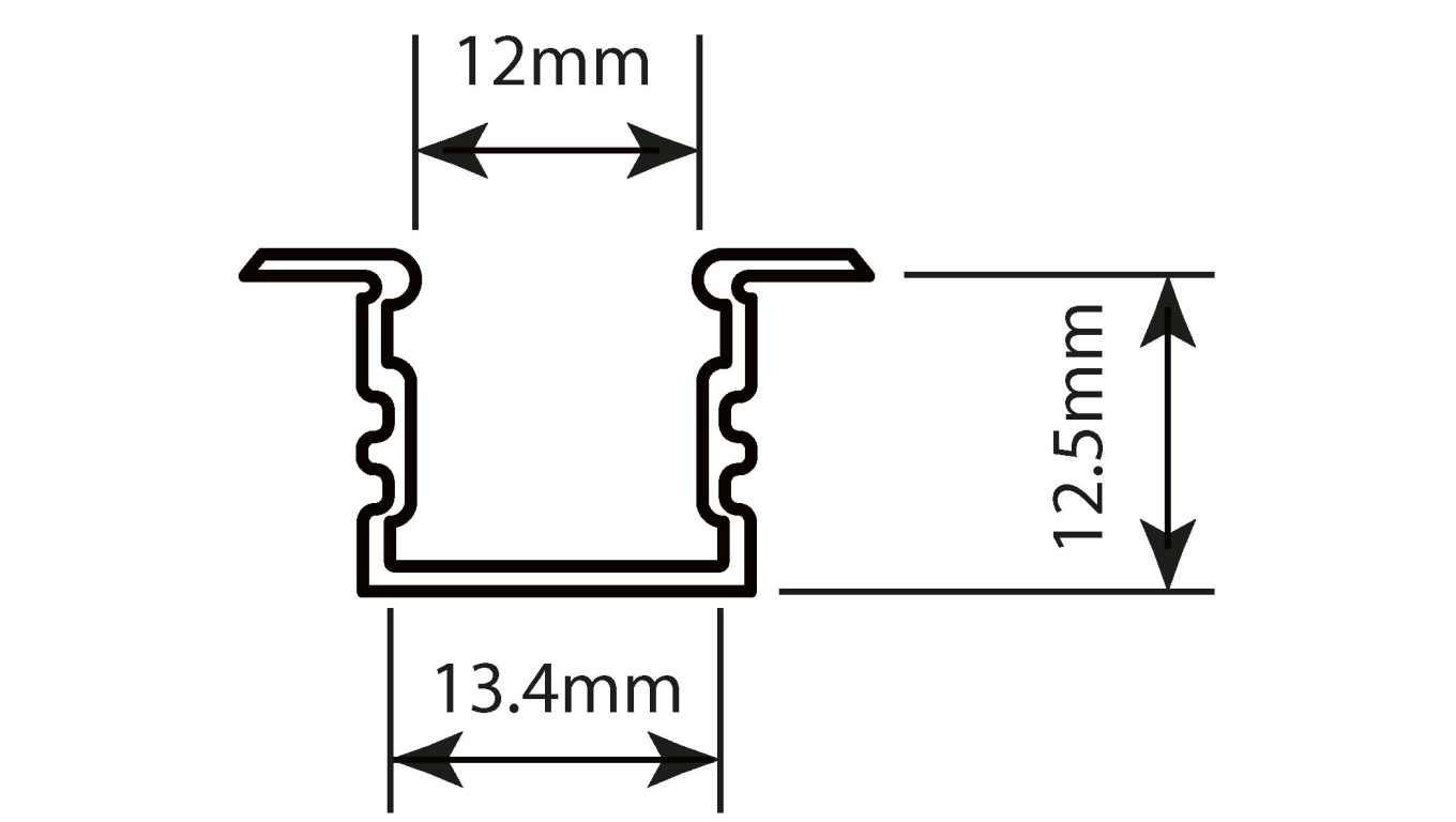 Profil led Standard Plus 2m anodowany