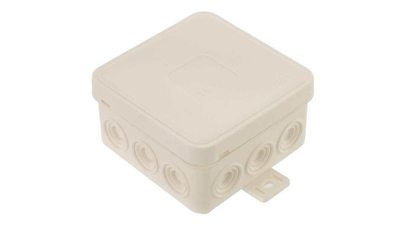 Puszka instalacyjna natynkowa typu KLIK 75x75x41mm hermetyczna IP54 biała ViPlast 71.0070