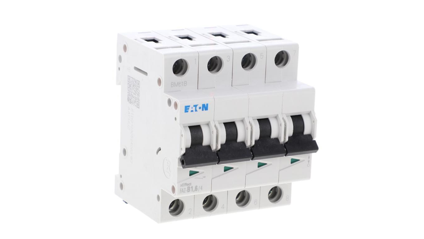 Wyłącznik nadprądowy 4P B 1,6A 15kA AC FAZ-B1,6/4 279022