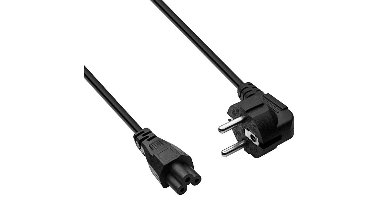 Kabel zasilający do notebooka Akyga AK-NB-01A koniczynka CCA CEE 7/7 / IEC C5 1.5 m