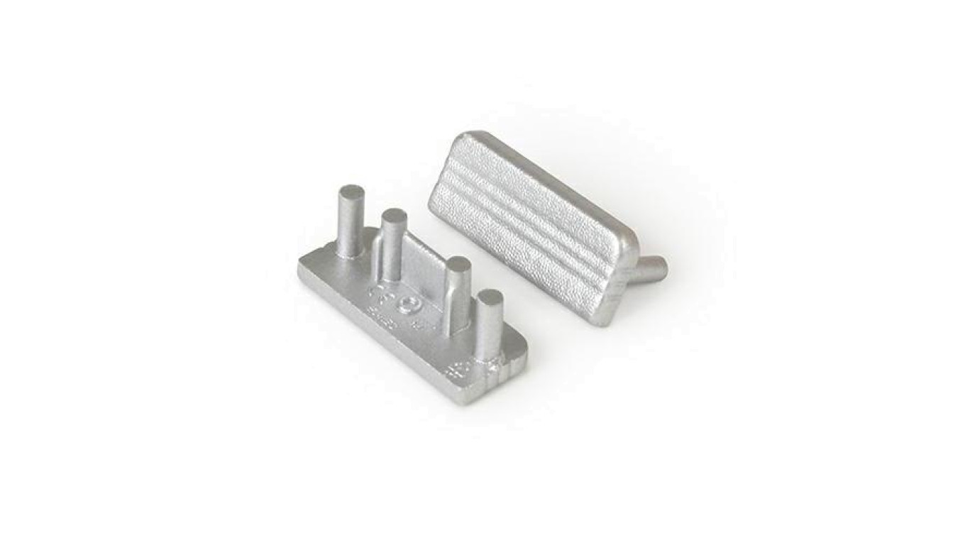 Zaślepka do profil Surface10 srebrnaGEN2 bez otworu 77990040 /1szt/