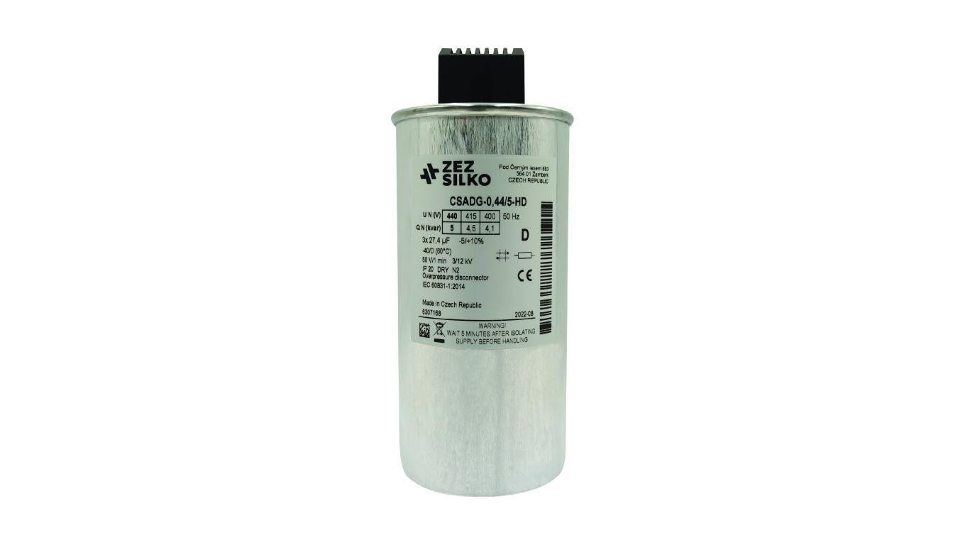 Kondensator 5kvar 440V Cn=3x27,40µF In=3x6,57A