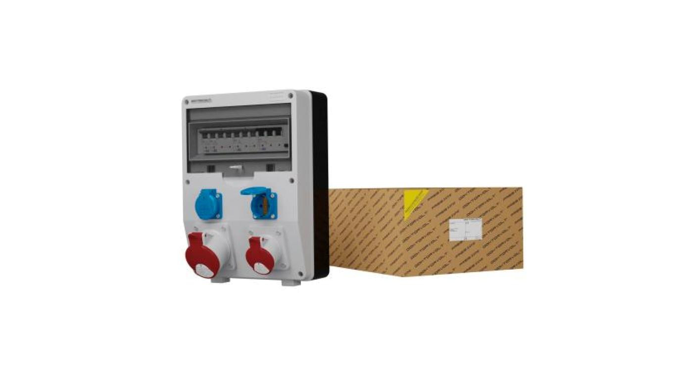 Rozdzielnica budowlana DV-S/FI 32A 16A 2x230V IP54 Schuko Doktorvolt 1776