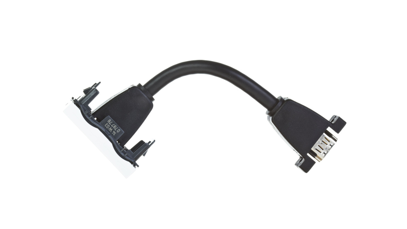 MOSAIC Gniazdo HDMI typu A z przewodem białe 78778