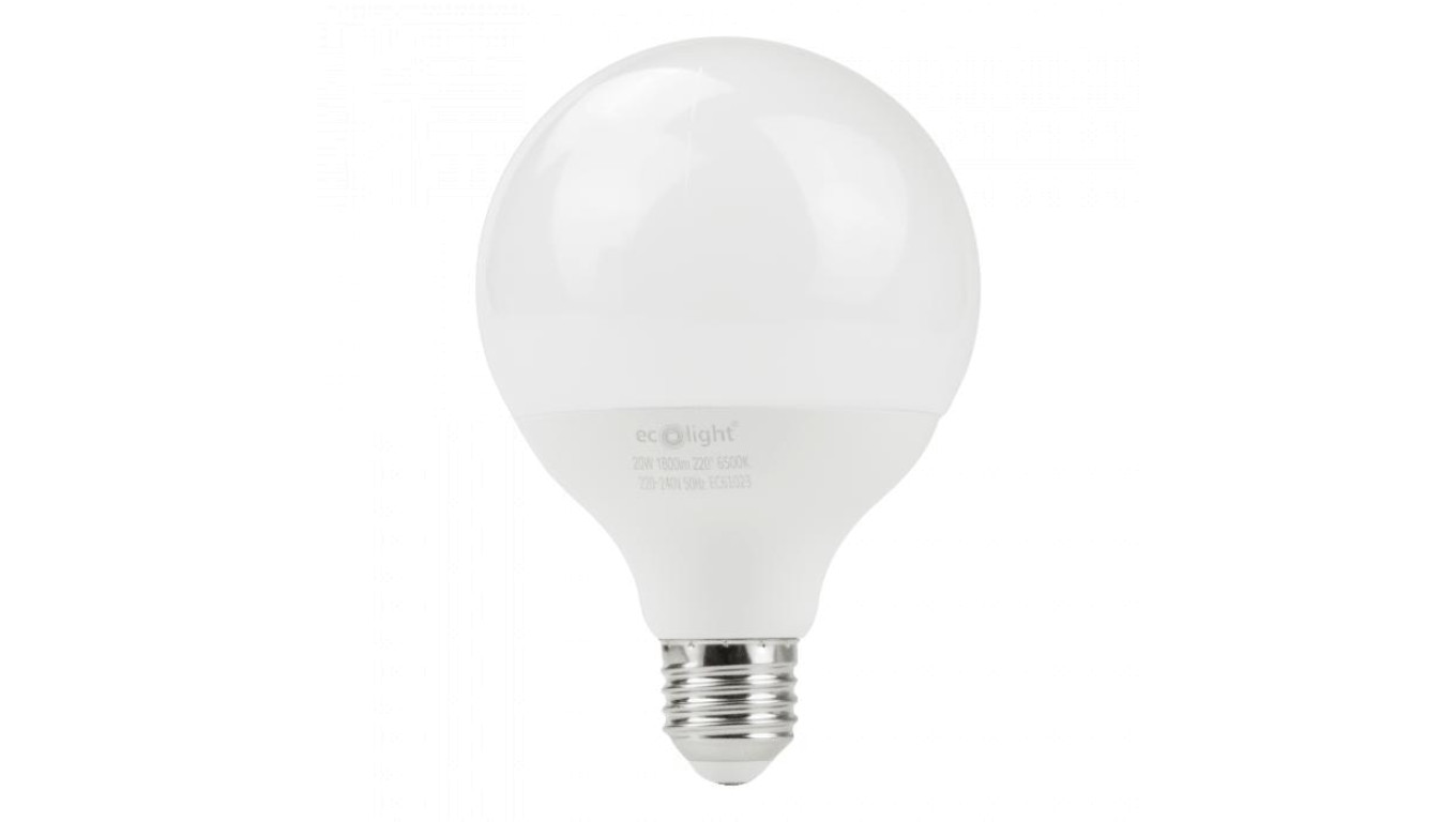 Żarówka LED G95 E27 20W 6500K