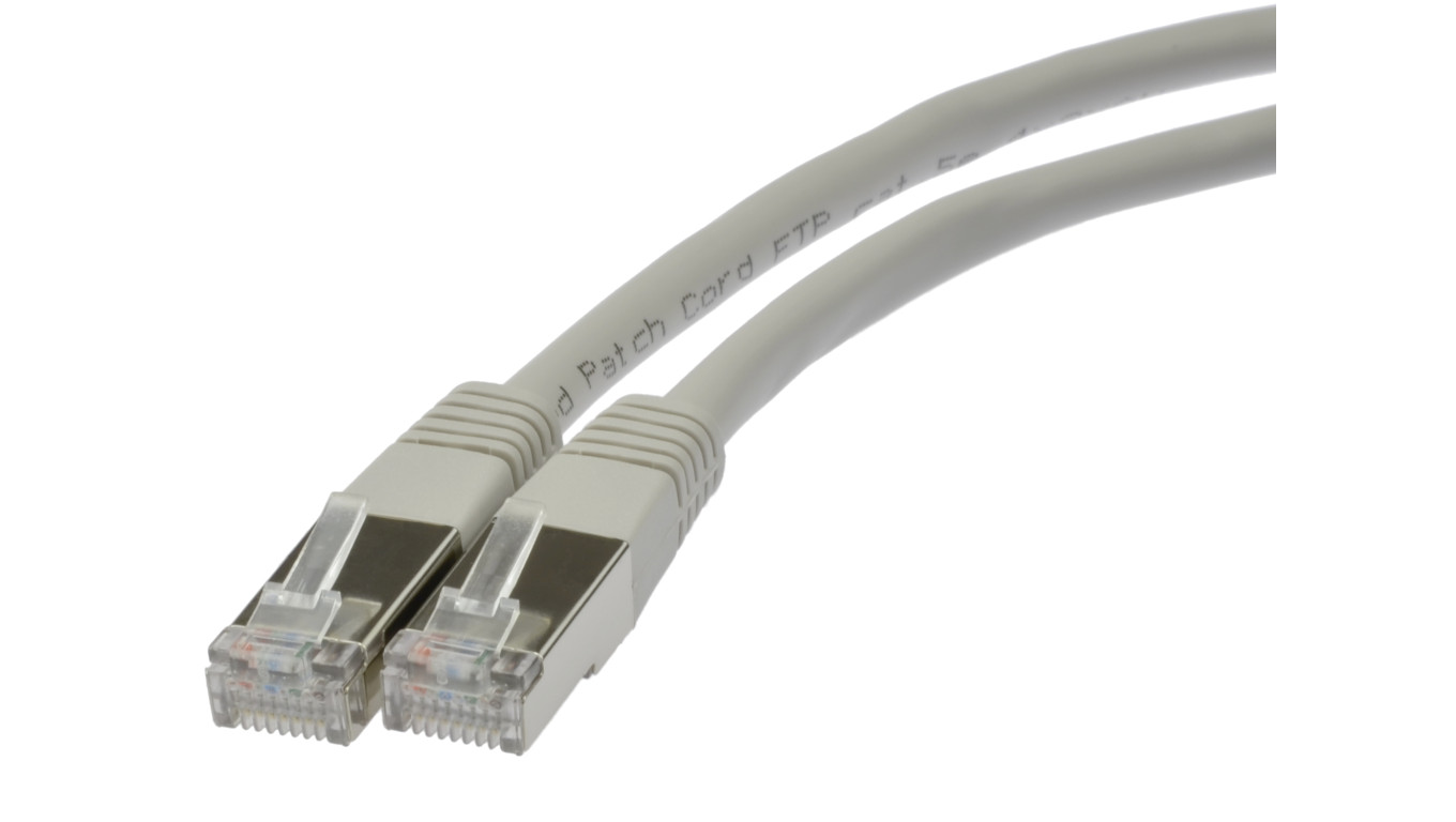 Patchcord FTP kat.6 kabel sieciowy LAN 2x RJ45 linka szary 0,5m NEKU