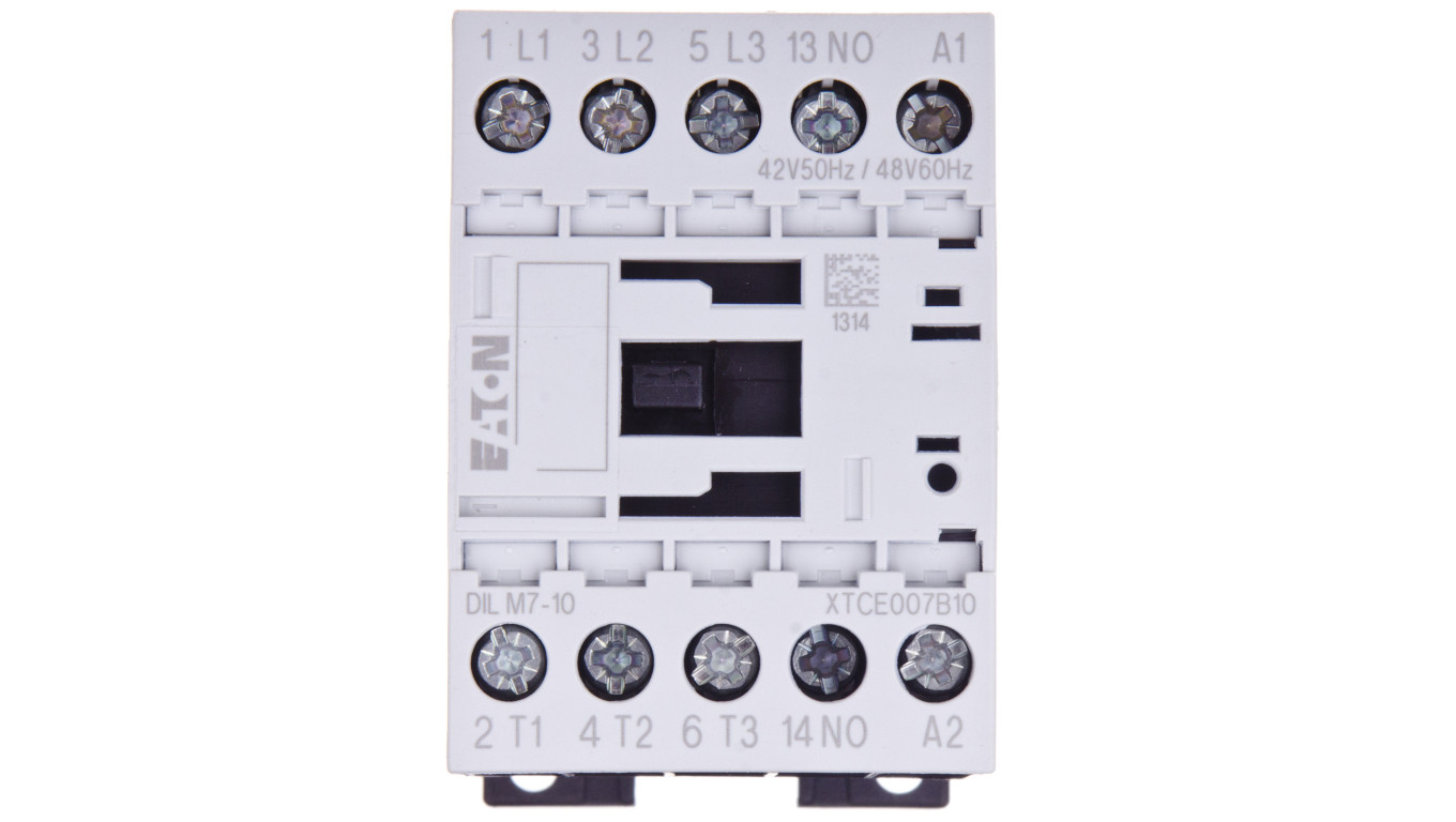 Stycznik mocy 7A 3P 42V AC 1Z 0R DILM7-10(42V50HZ,48V60HZ) 276546