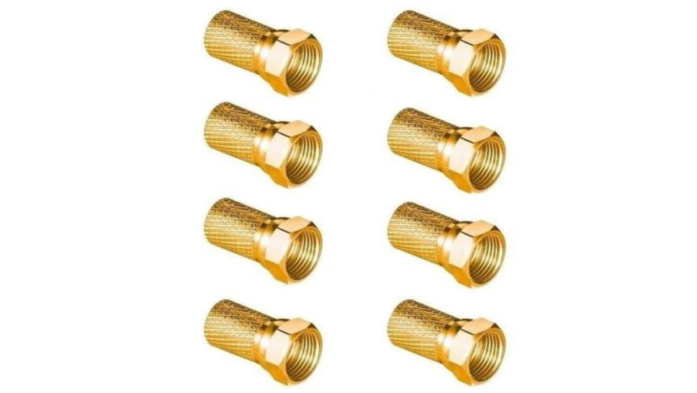 Wtyk sat F 6,8 mm Gold CU Vayox (opakowanie 8 szt.) PAK.