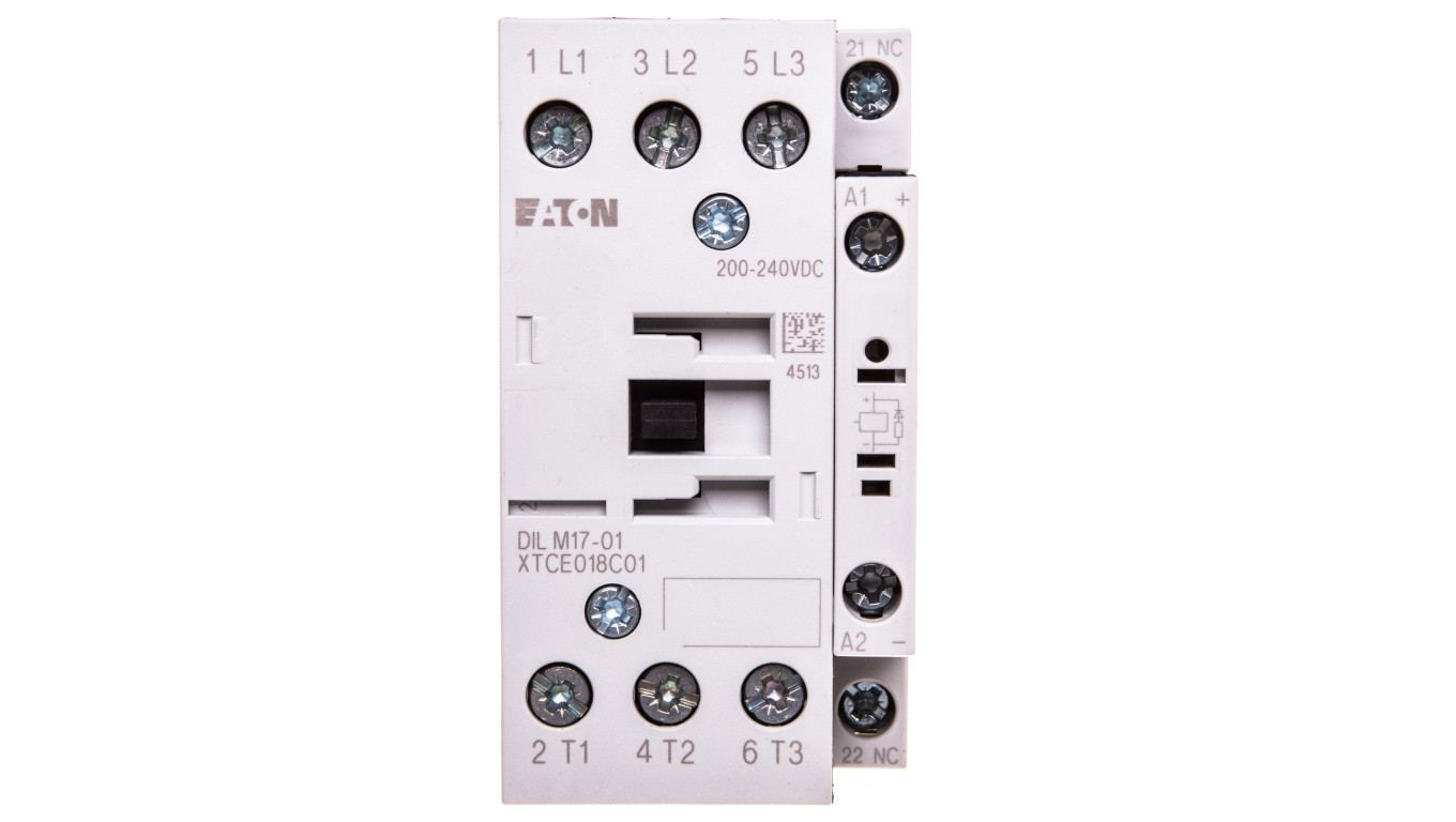Stycznik mocy 18A 3P 200-240V DC 0Z 1R DILM17-01(RDC240) 277053