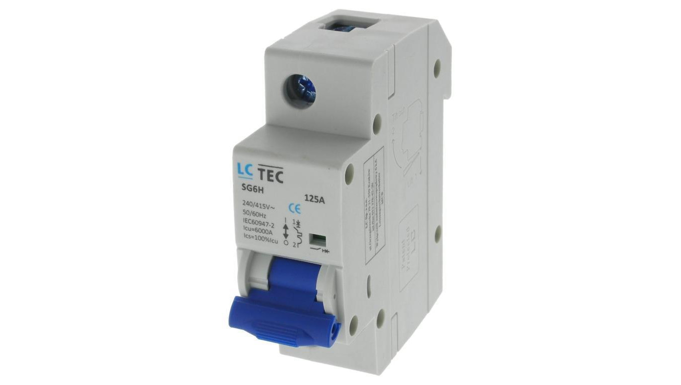 Wyłącznik nadprądowy M60 1P 1,5M 1F C 125A 6kA