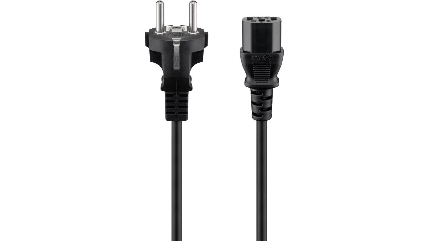 Kabel przyłączeniowy do urządzeń chłodniczych, 3 m, czarny - Długość kabla 3 m