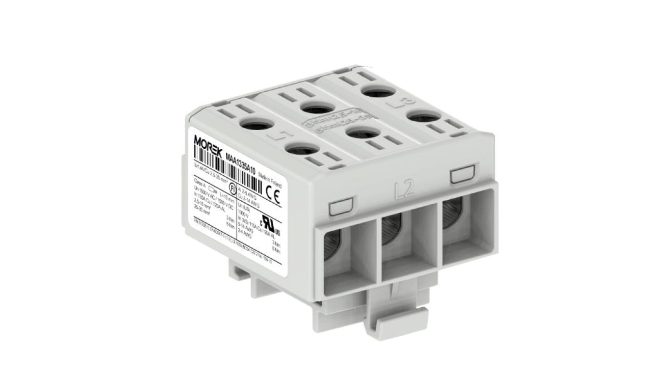 Złączka OTL35-3X kolor szary 3x1AL/CU 2,5-35mm2 1000V AC / 1500V DC Zacisk uniwersalny MAA1335A10
