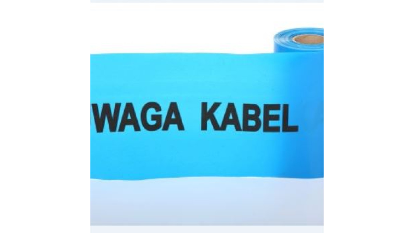 Folia kablowa niebieska z nadrukiem 20cm/0,5mm TO-ENNn/50/20 /100m/